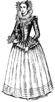 Woman in 16th Century Scottish dress (http://www.gutenberg.org/files/34845/34845-h/34845-h.htm) 